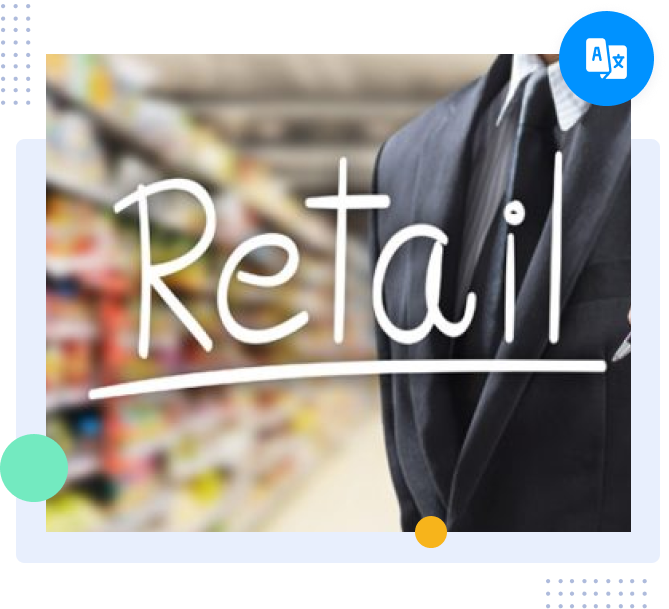 Professional retail translation supporting international sales and customer communication
